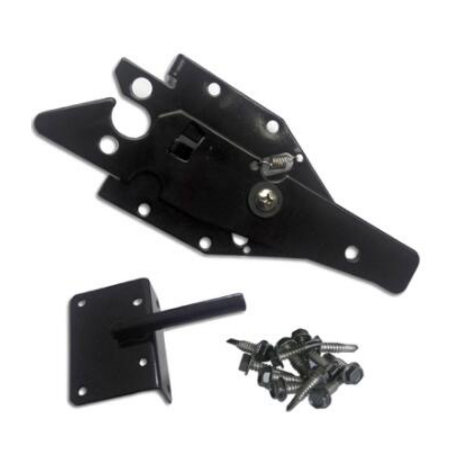 Fentech black double gate  stainless steel pvc fence latch