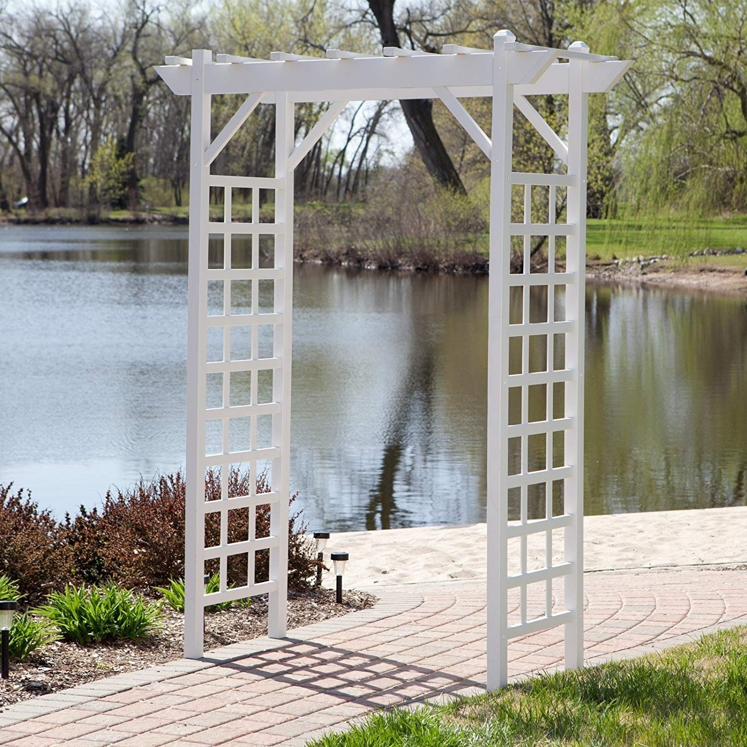 Plastic white vinyl Pvc Pergola