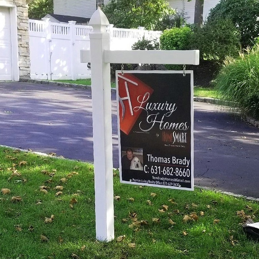 Fentech anti-UV VINYL real estate sign post stake