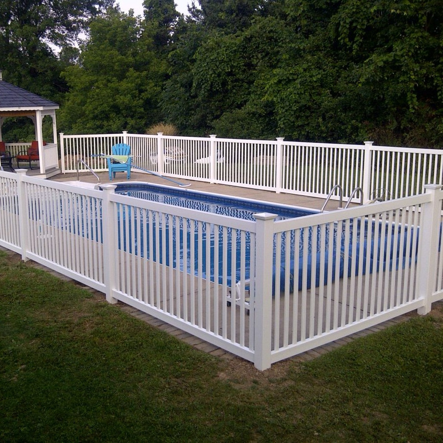 Fentech hot sale  cheap pvc vinyl  used above ground pool fence