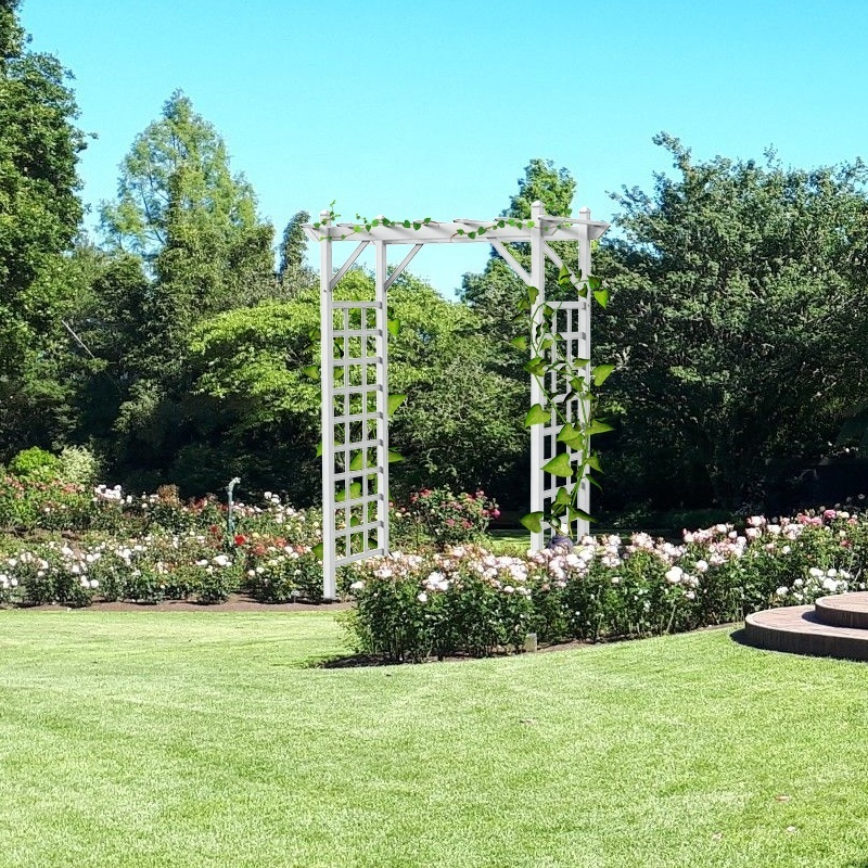 Plastic white vinyl Pvc Pergola