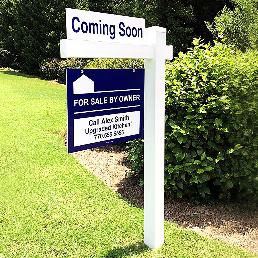 Fentech anti-UV VINYL real estate sign post stake