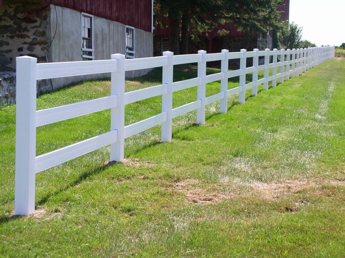 5''x5''fentech black plastic 3 rail  vinyl pvc horse fence