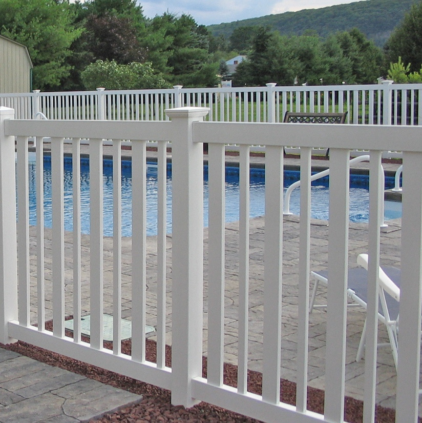 Fentech hot sale  cheap pvc vinyl  used above ground pool fence