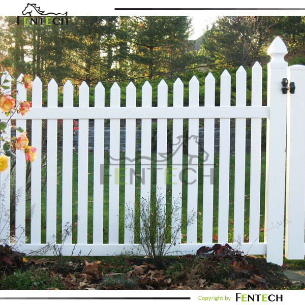 Garden Fence White Picket Useful Hot Sale Cheap Vinyl/wood Fencing, Trellis & Gates Fentech for Wood Fence Picket PVC Plastic