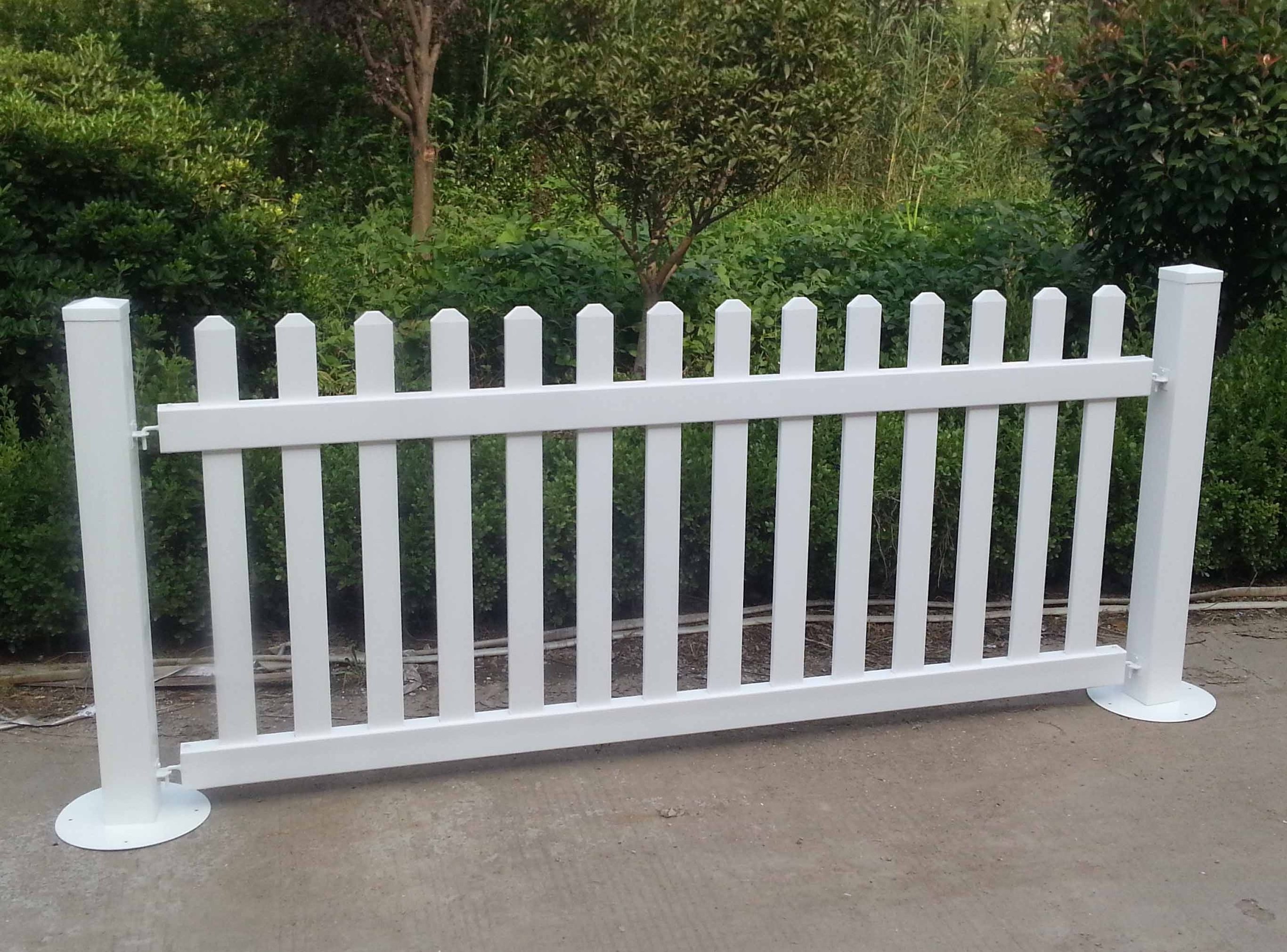 Fentech Outdoor Vinyl Event Remove Temporary Picket Fence