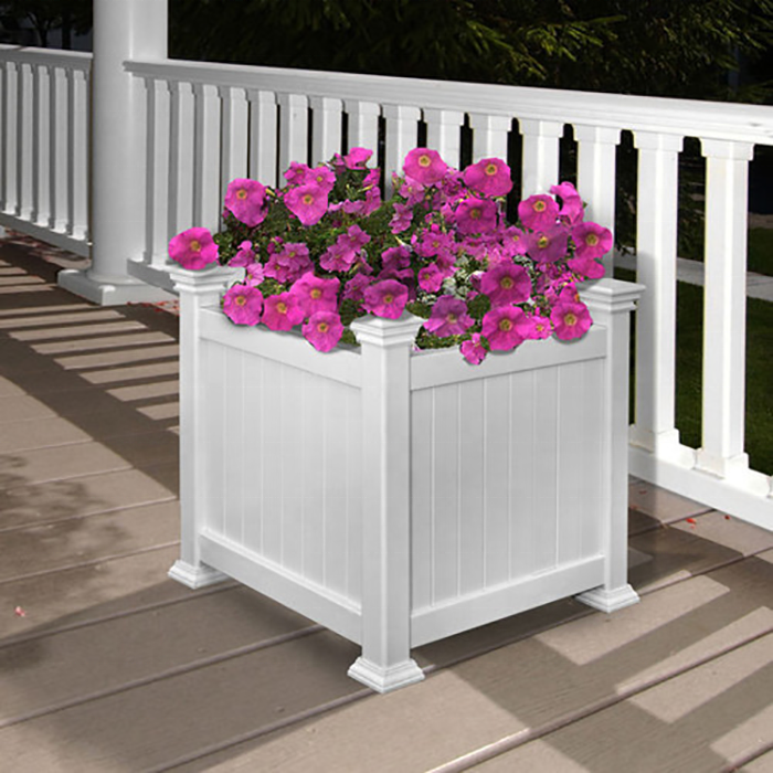 Fentech Factory Manufacturing PVC Vinyl Plastic Garden Planter Flower Box