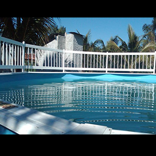 Fentech UV-Resistant White PVC swimming pool fence for pool