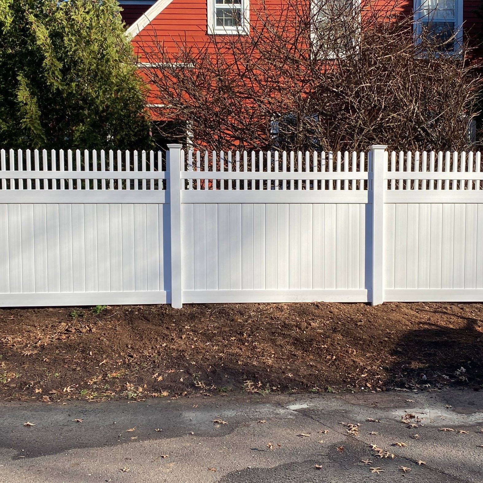 Vinyl Fence 8 Ft X 6 Ft Cheap Post Black Garden Buildings Fencing Trellis & Gates White Plastic Vinyl PVC Picket Yard Fence