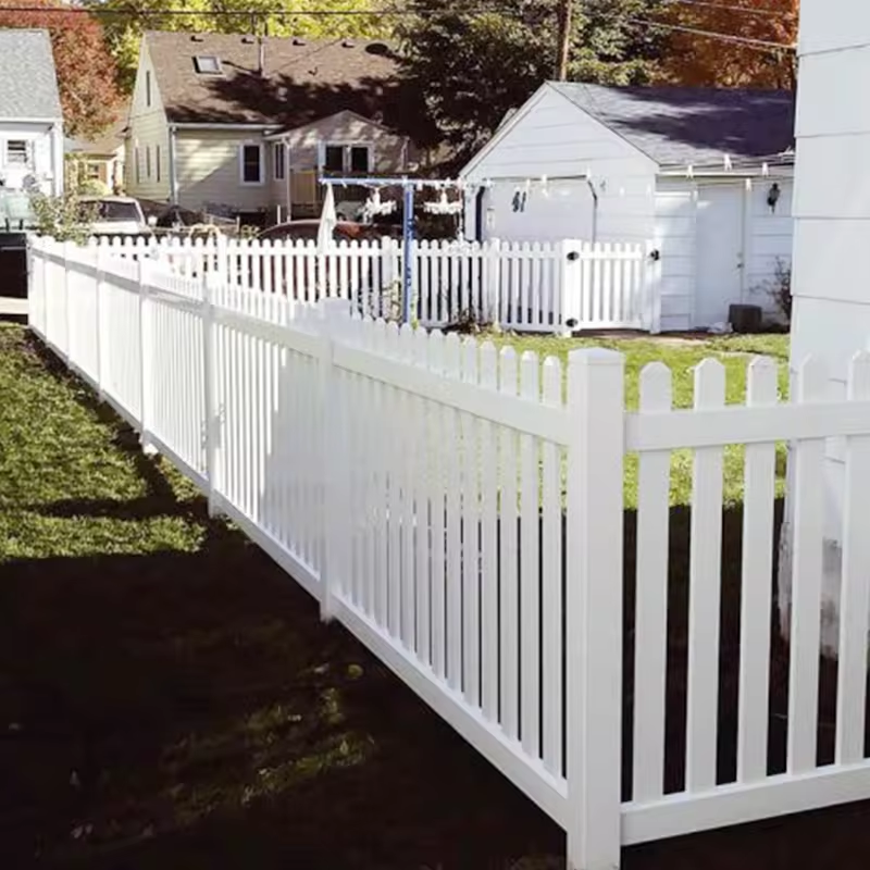 Fentech PVC Fence Railing Vinyl Picket Fence Used for Garden Easy to Assemble Fence Railing