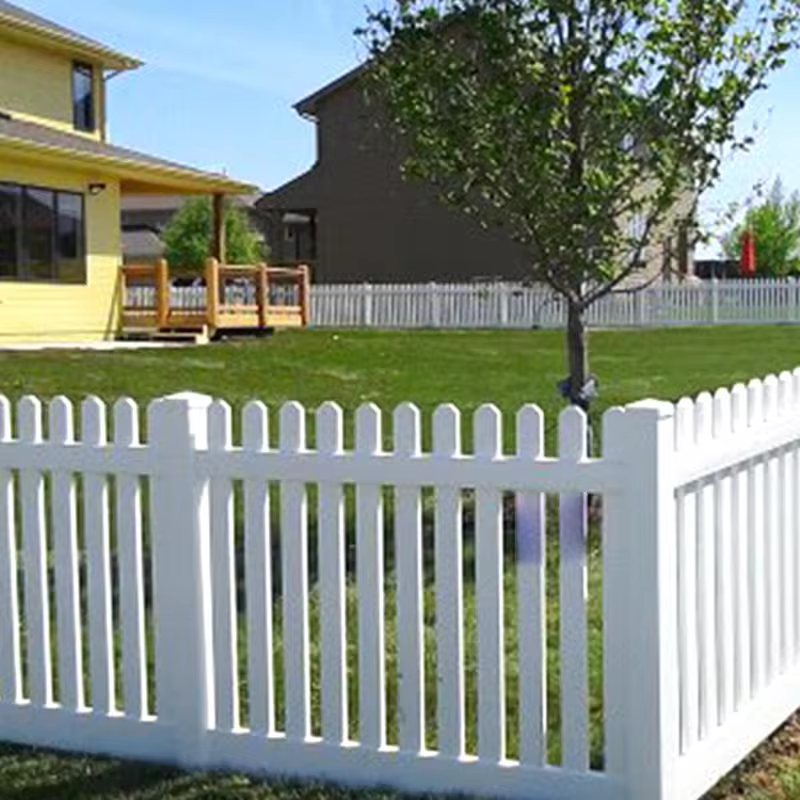 Fentech PVC Fence Railing Vinyl Picket Fence Used for Garden Easy to Assemble Fence Railing