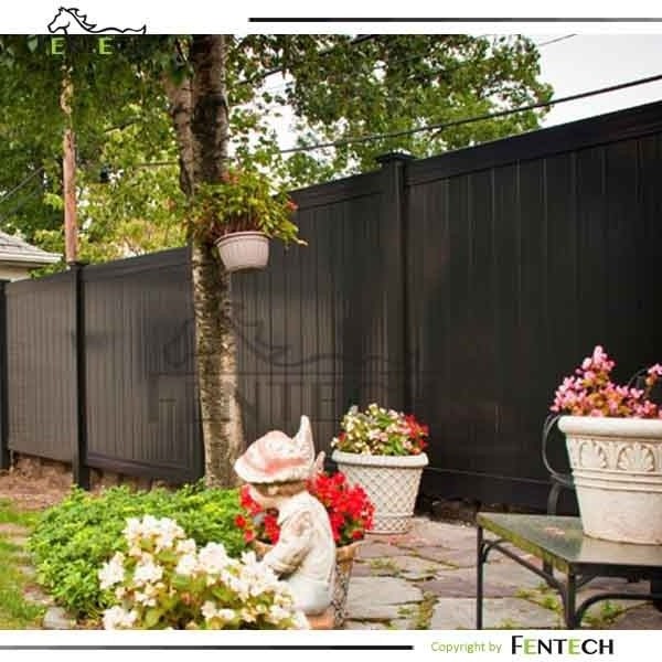 High Quality Outside Black recycled vinyl fence,pvc yard fence,vinyl fence privacy