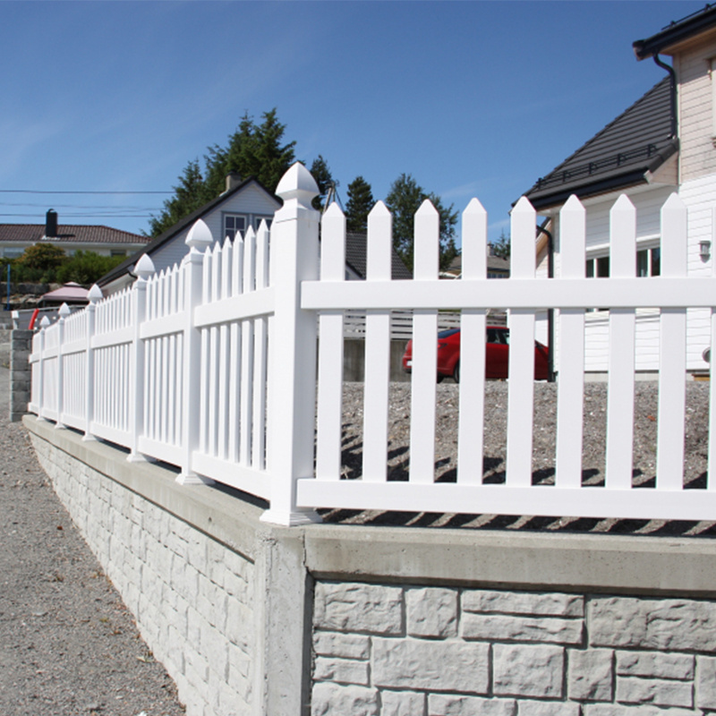 kids white vinyl garden picket fence gate design