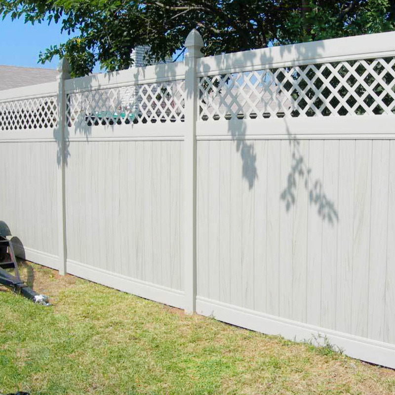 Cheap/lower Lattice Top Privacy White Vinyl PVC Fence Panels,fencing trellis & gates