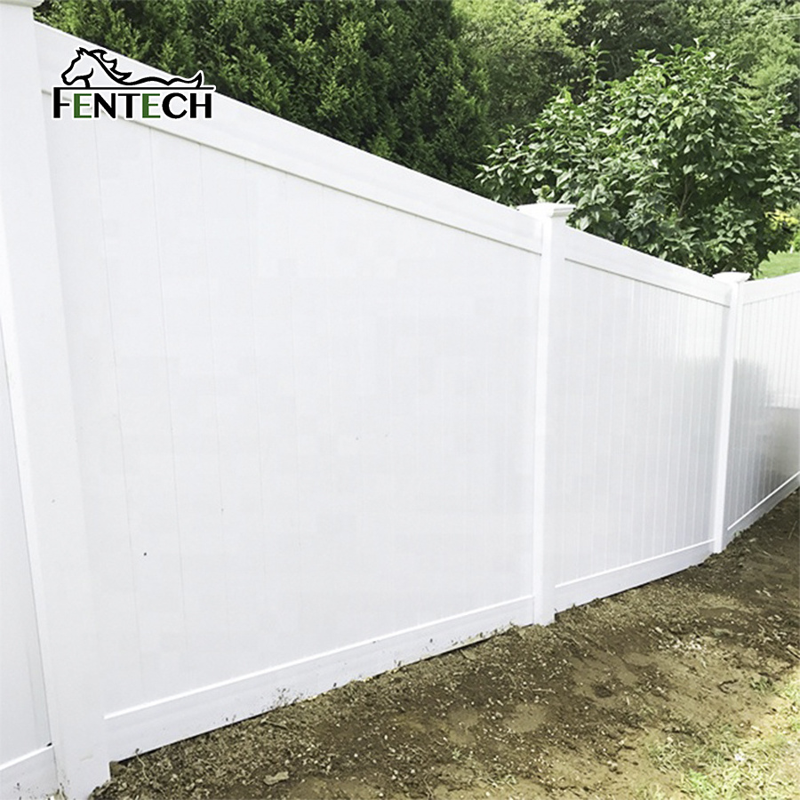 Fentech fence privacy,high quality white security privacy fence panels pvc,security privacy fence