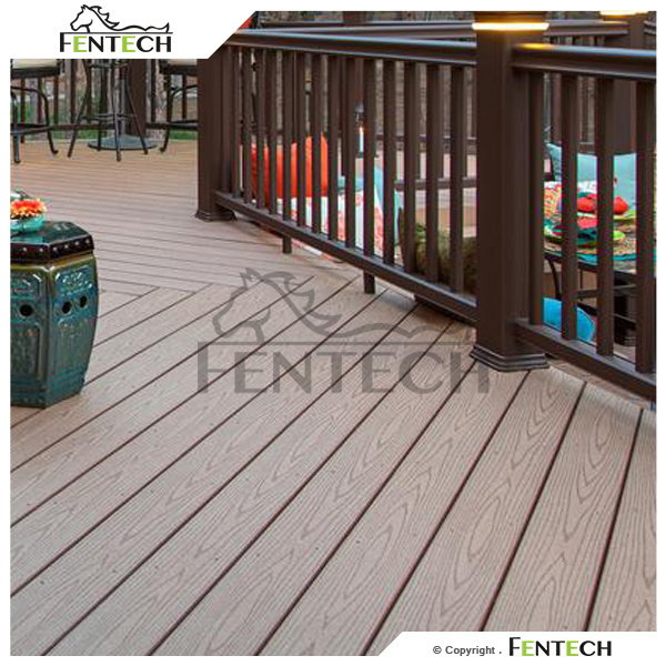 Fentech Outdoor 100% Pvc Plastic Flooring Looks Like Wood