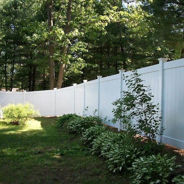 Innovative 6ftx8ft Full Privacy PVC Fencing Sustainable Solid Design with Coated PE Frame Used Vinyl Fence Panels for Sale