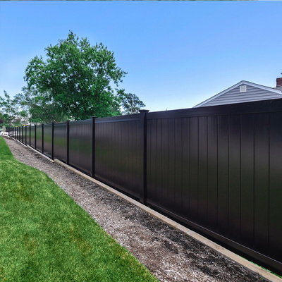 High Quality Outside Black recycled vinyl fence,pvc yard fence,vinyl fence privacy