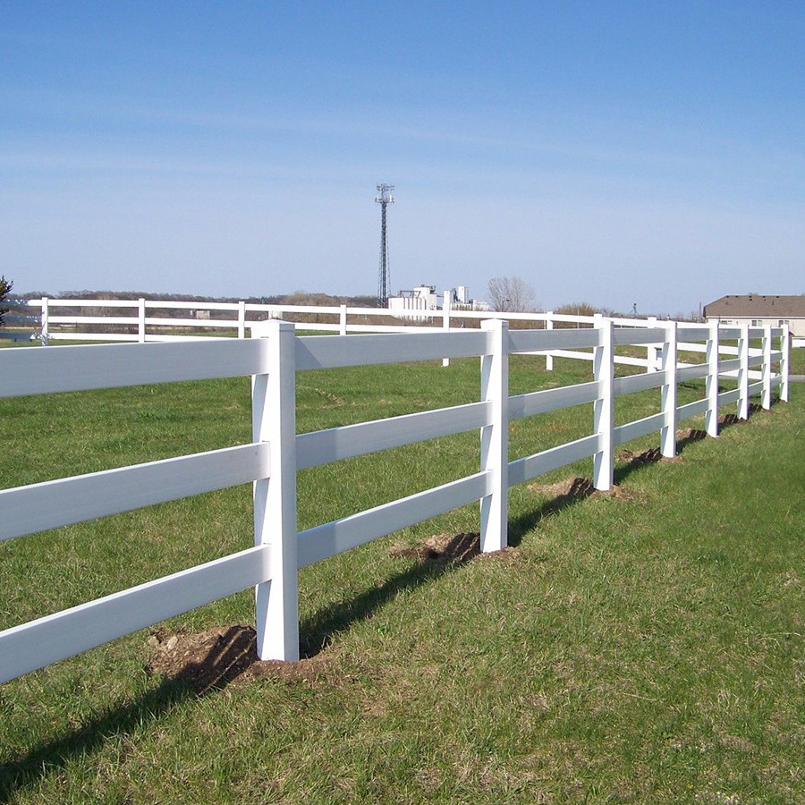 UV Resistant Cheap Plastic White Vinyl PVC Plastic 3 Rail Horse Fence,fence horse pvc for sale