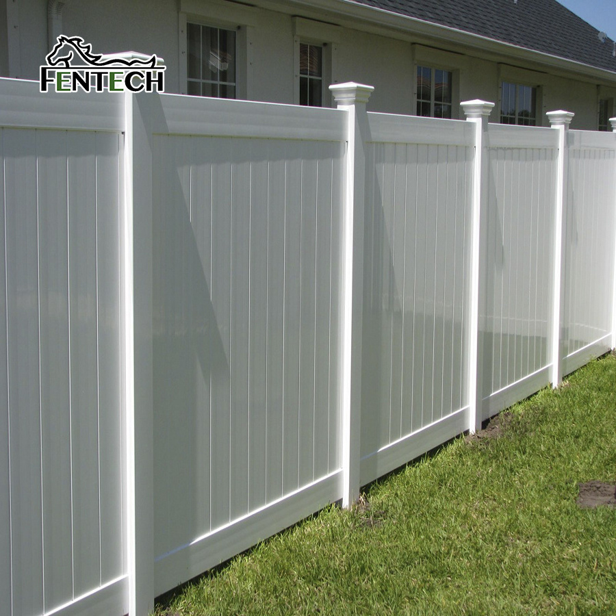 Fentech fence privacy,high quality white security privacy fence panels pvc,security privacy fence