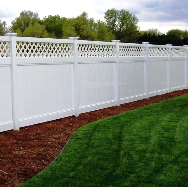 Cheap/lower Lattice Top Privacy White Vinyl PVC Fence Panels,fencing trellis & gates