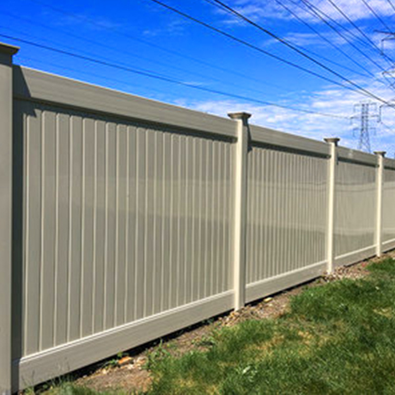 Innovative 6ftx8ft Full Privacy PVC Fencing Sustainable Solid Design with Coated PE Frame Used Vinyl Fence Panels for Sale