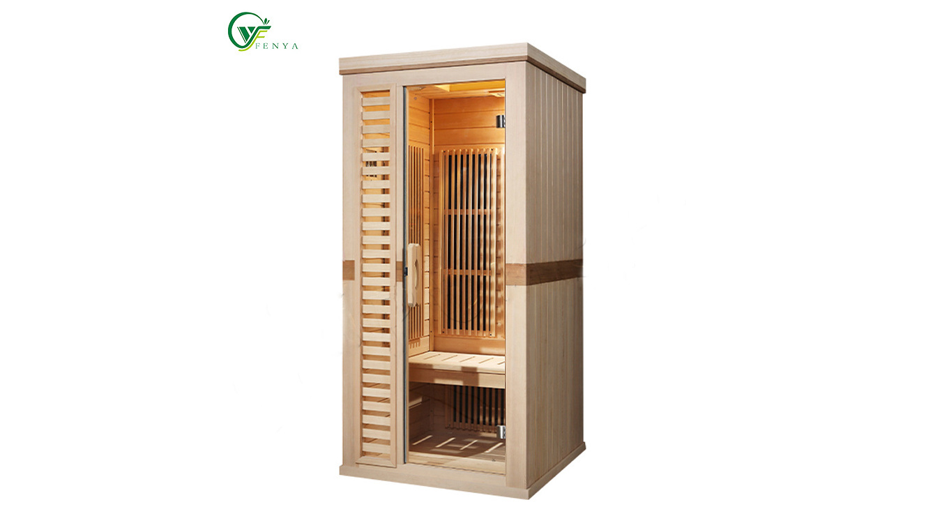 1 Person Portable Wooden Indoor Steam Sauna Cabin Small Sauna With Small Controller