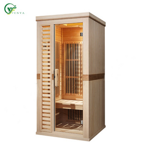 Solid Wood 1 Person  Hemlock All Carbon Heaters Far Infrared Dry Steam Sauna Infraort Kabin