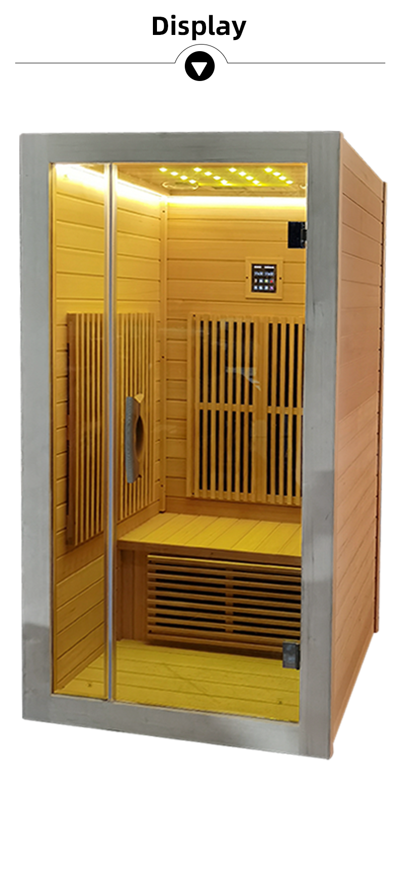 ODM & OEM Solid Wood Infrared Sauna 2 Person Dry Steam Suna Rooms