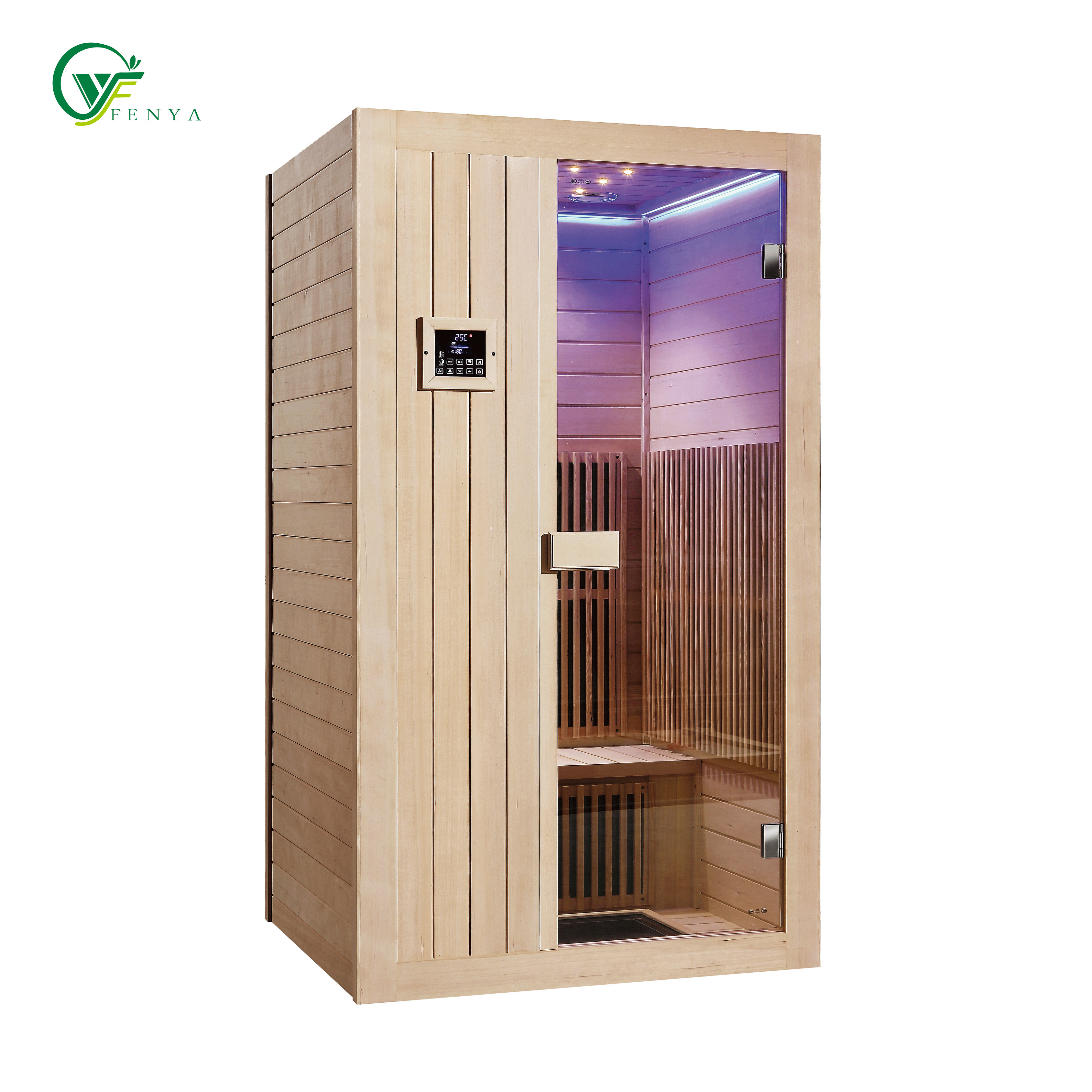 ODM & OEM Solid Wood Infrared Sauna 2 Person Dry Steam Suna Rooms