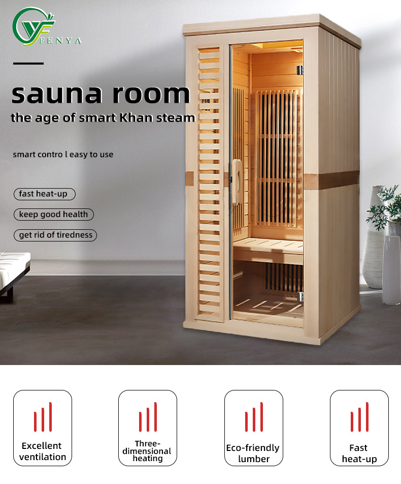 Factory Wholesale Finland White/ Hemlock/ Red Cedar Wood Sauna Infrared