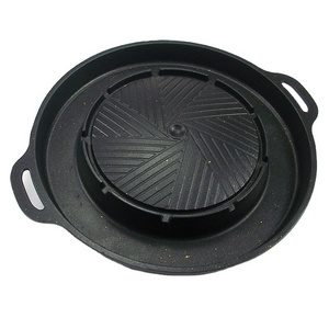 Good quality stainless steel 22cm-40cm red handle pan non stick frying seafood paella pan