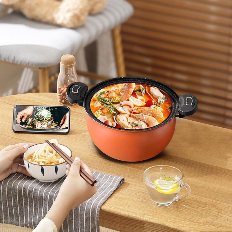 High Quality Micro Pressure Cooker 22cm Soup Wok Non-stick Totipotent Pot