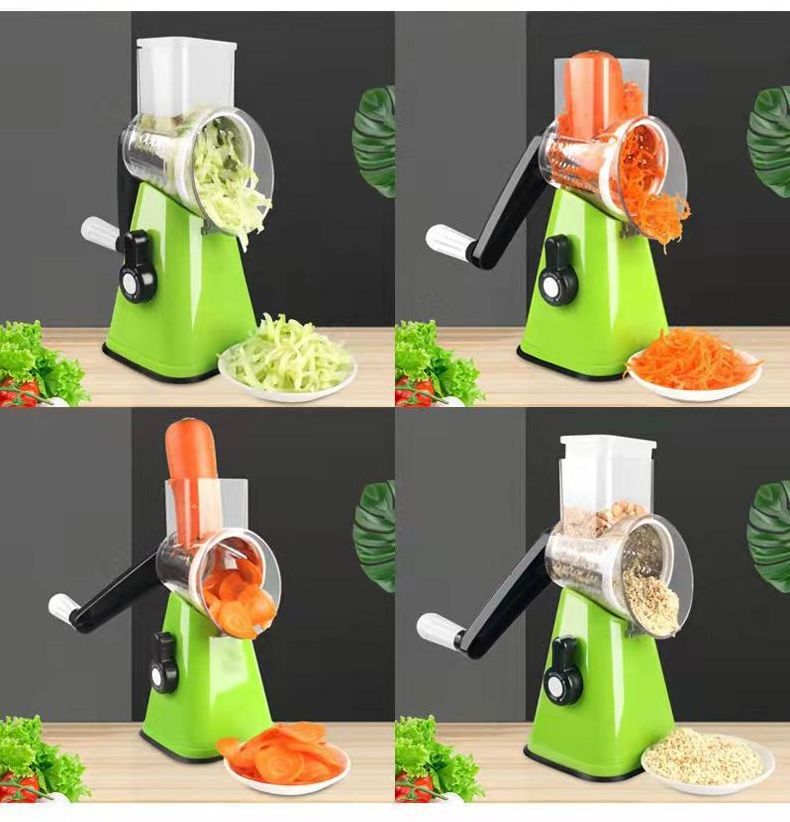 Vegetable Cutter Round Slicer Graters Potato Carrot Cheese Shredder Food Processor Vegetable Chopper Kitchen Roller Gadgets Tool