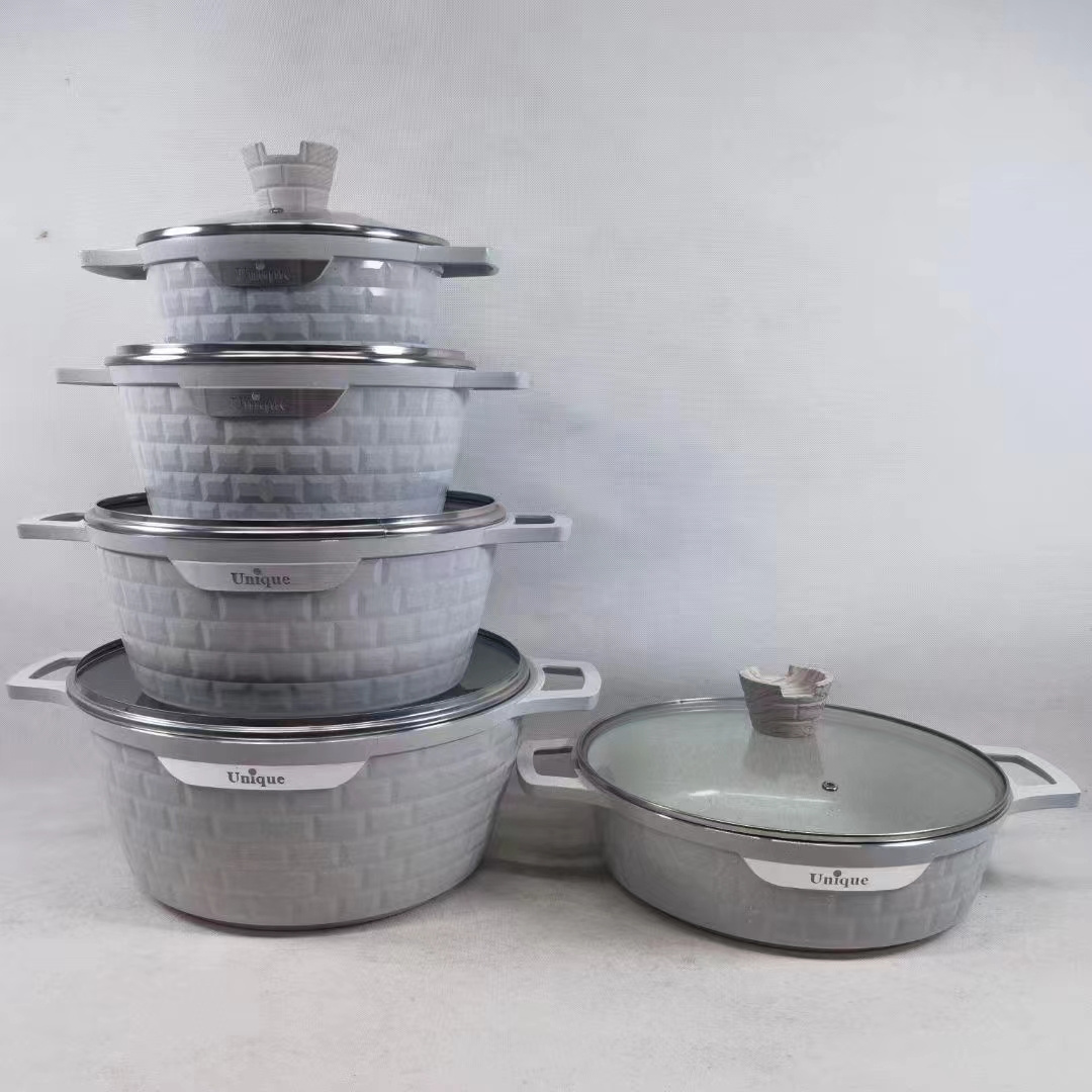 2022 Stainless Steel 6 pcs Cookingware Sets Casserole Kitchenware Ollas Cookware Sets Cooking Pot Set