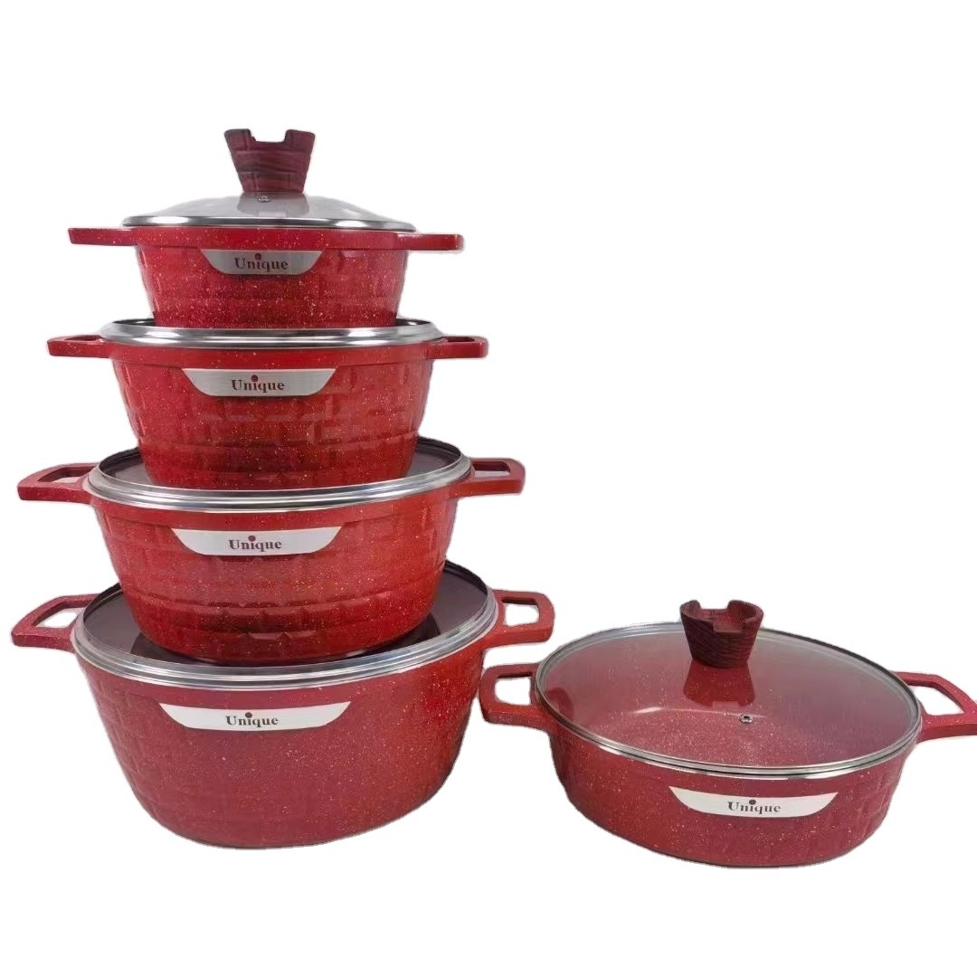 2022 Stainless Steel 6 pcs Cookingware Sets Casserole Kitchenware Ollas Cookware Sets Cooking Pot Set