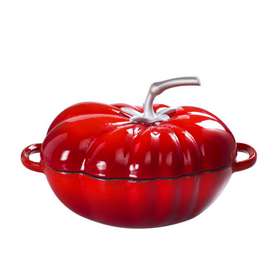 M-cooker new design kitchen cookware pumpkin shape cast iron casserole cast iron dutch oven enamel pot