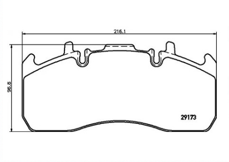 OEM standard low price with accessories for bus brake pad wva 29173 29174 19364