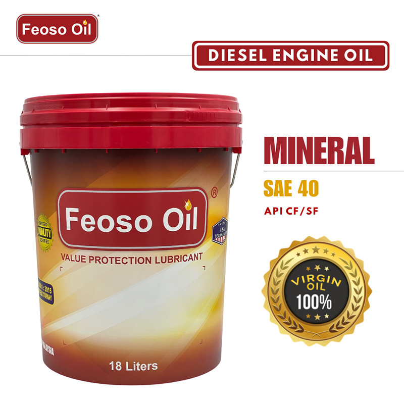 Best Price Mineral Diesel Engine Oil SAE 40 API CF/SF Suitable for Normally Aspirated Diesel Also for Gear Boxes