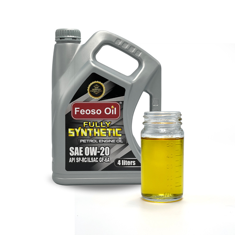 High Quality Customized Fully Synthetic SAE 0W-20 API SP-RC/ Ilsac GF-6A Petrol Engine Oil with 100% Virgin Oil Lubricant