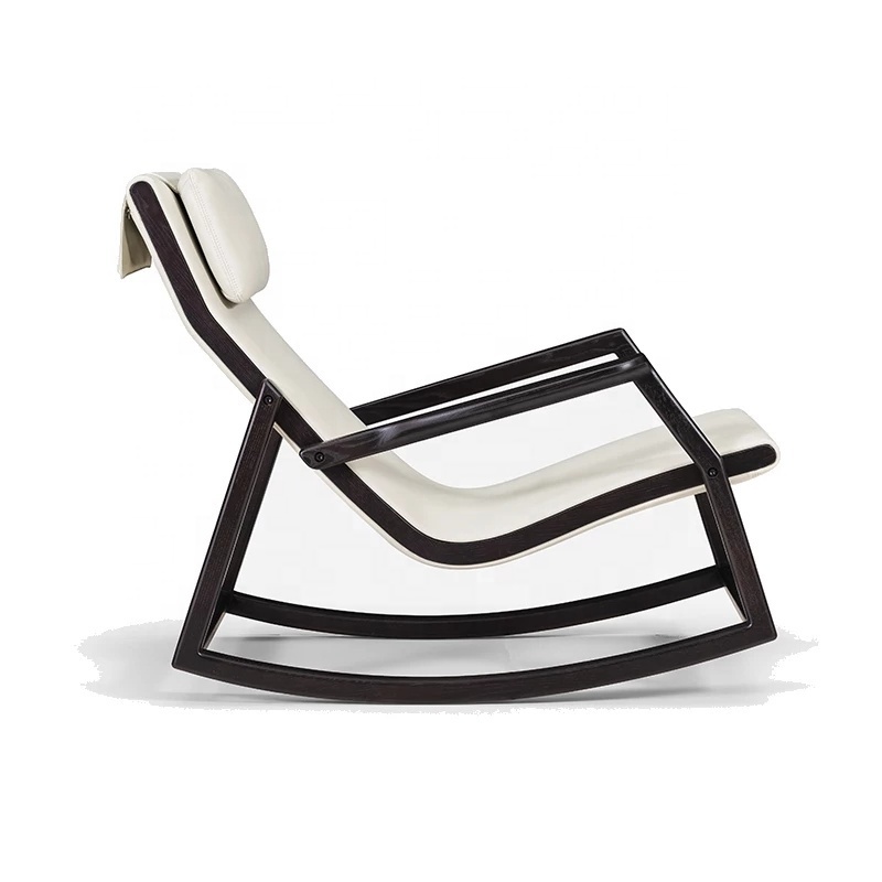 italian design wholesale price white wooden rocking chair luxury lounge chair design