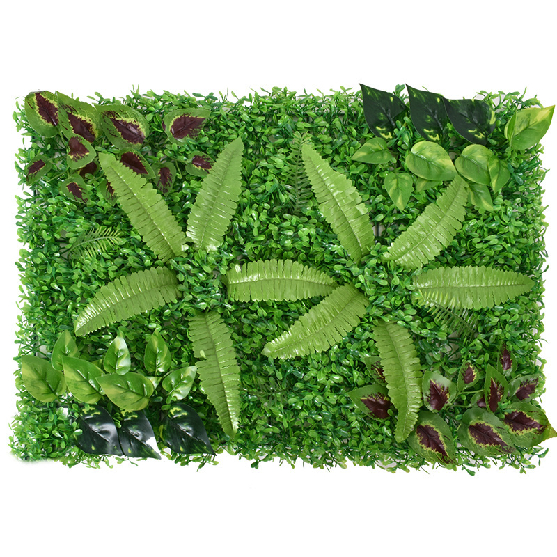 Plastic High Quality Artificial Hedge Boxwood Panels Green Plant Vertical Garden Wall For Indoor Outdoor Decoration