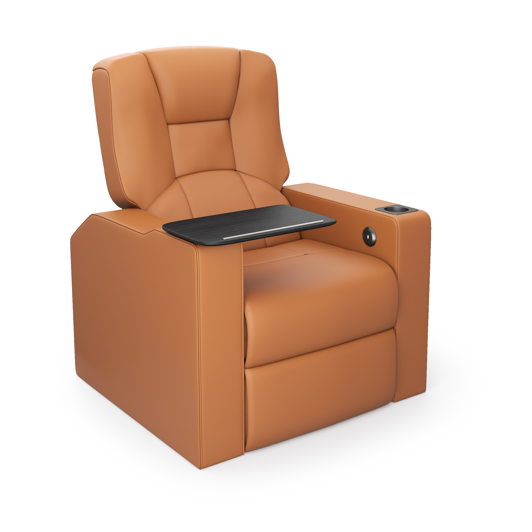 Home Theater Cinema Chair Milano Recliner Fabric/Leatherette Standard Table