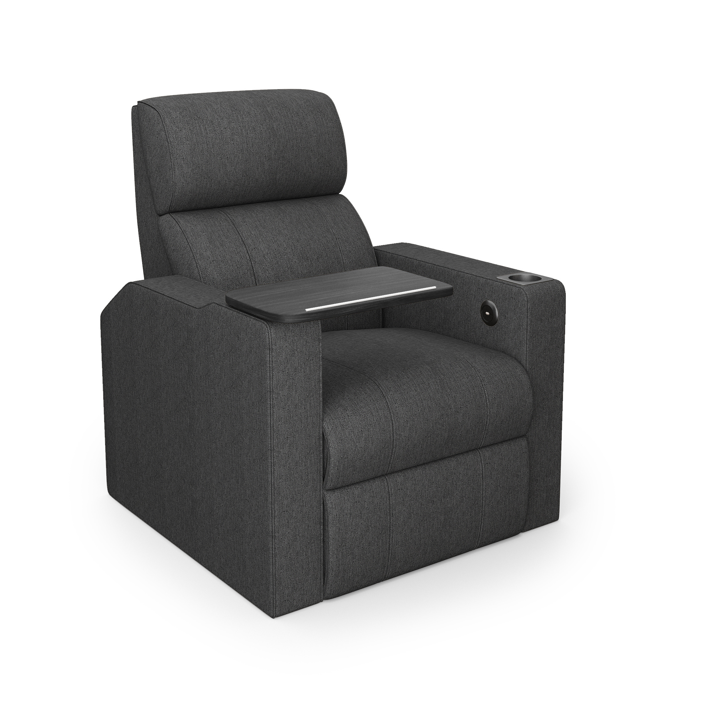 Custom Durable Verona Recliner Fabric/Leatherette Removable Table as Living Room Chairs Sofas Leather Recliner Sofa Couch