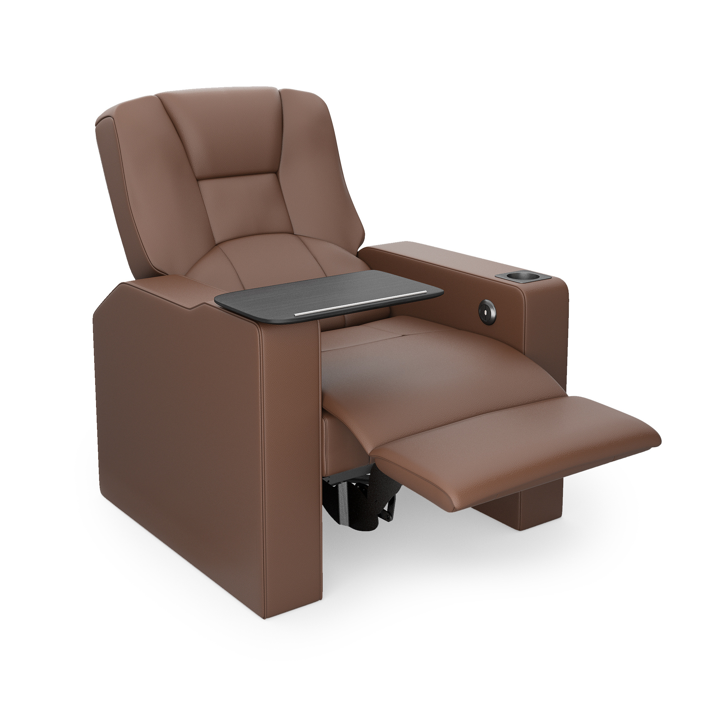 Home Theater Cinema Chair Milano Recliner Fabric/Leatherette Standard Table