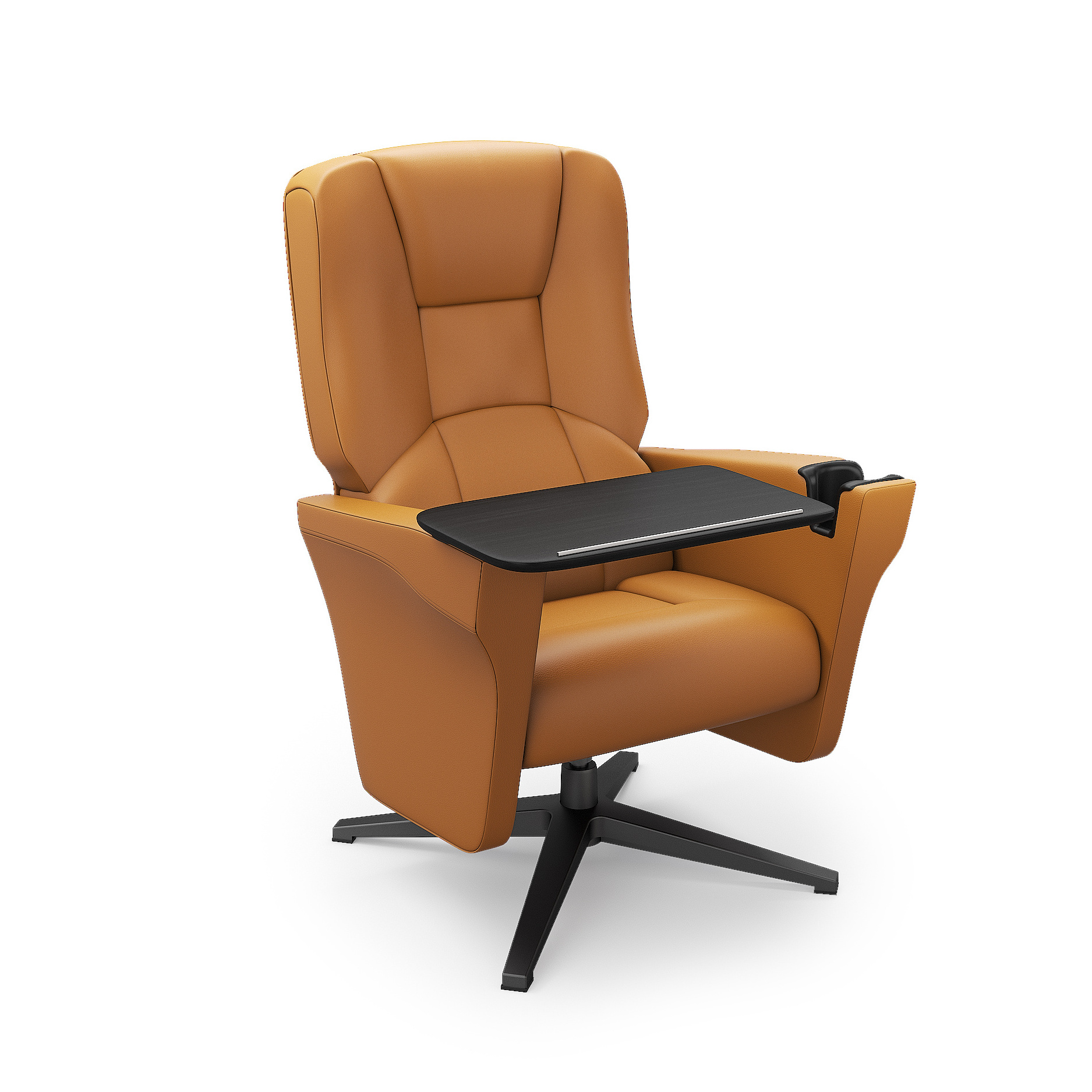 Home Cinema Chair Milano Glide Full Leather Removable Table