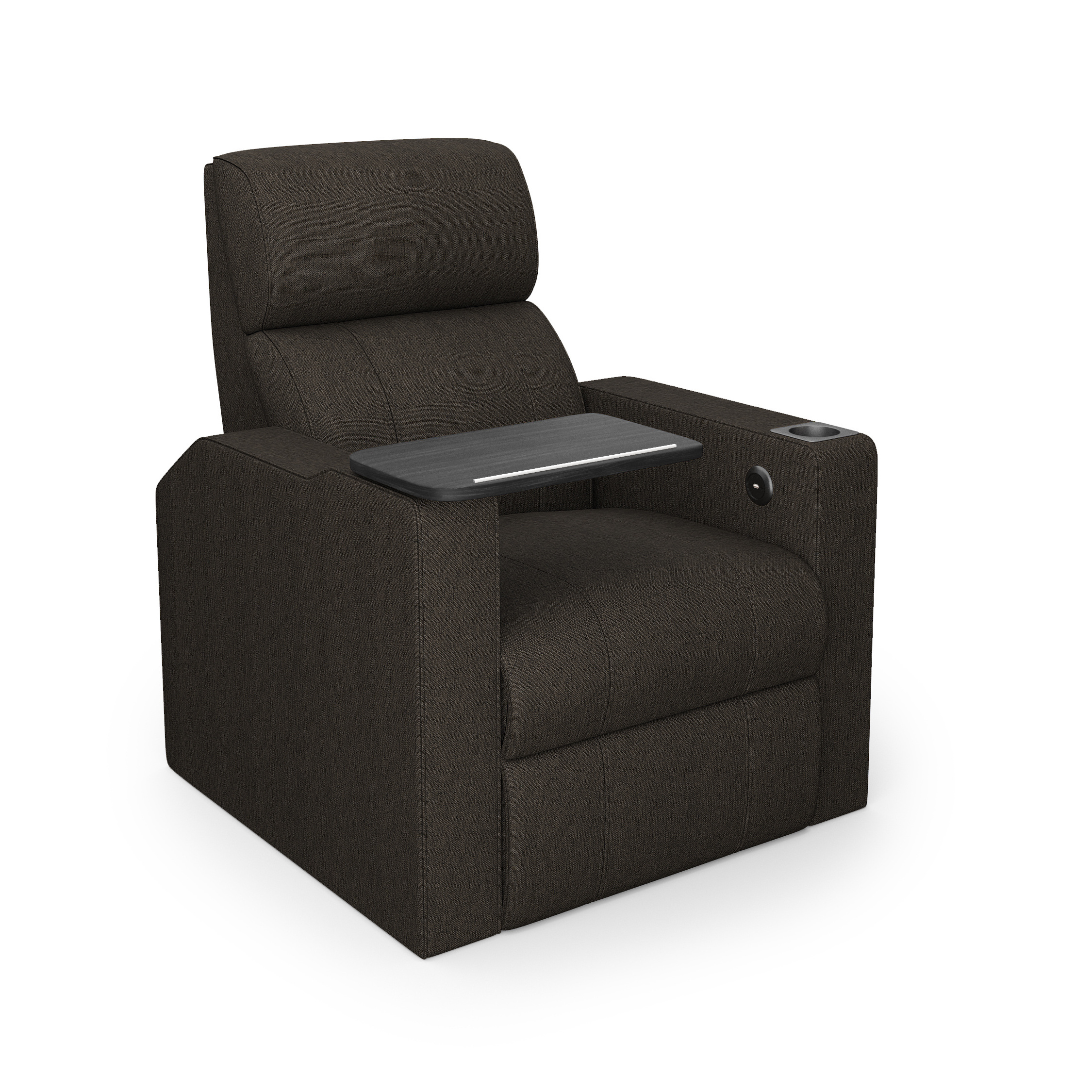 Custom Durable Verona Recliner Fabric/Leatherette Removable Table as Living Room Chairs Sofas Leather Recliner Sofa Couch