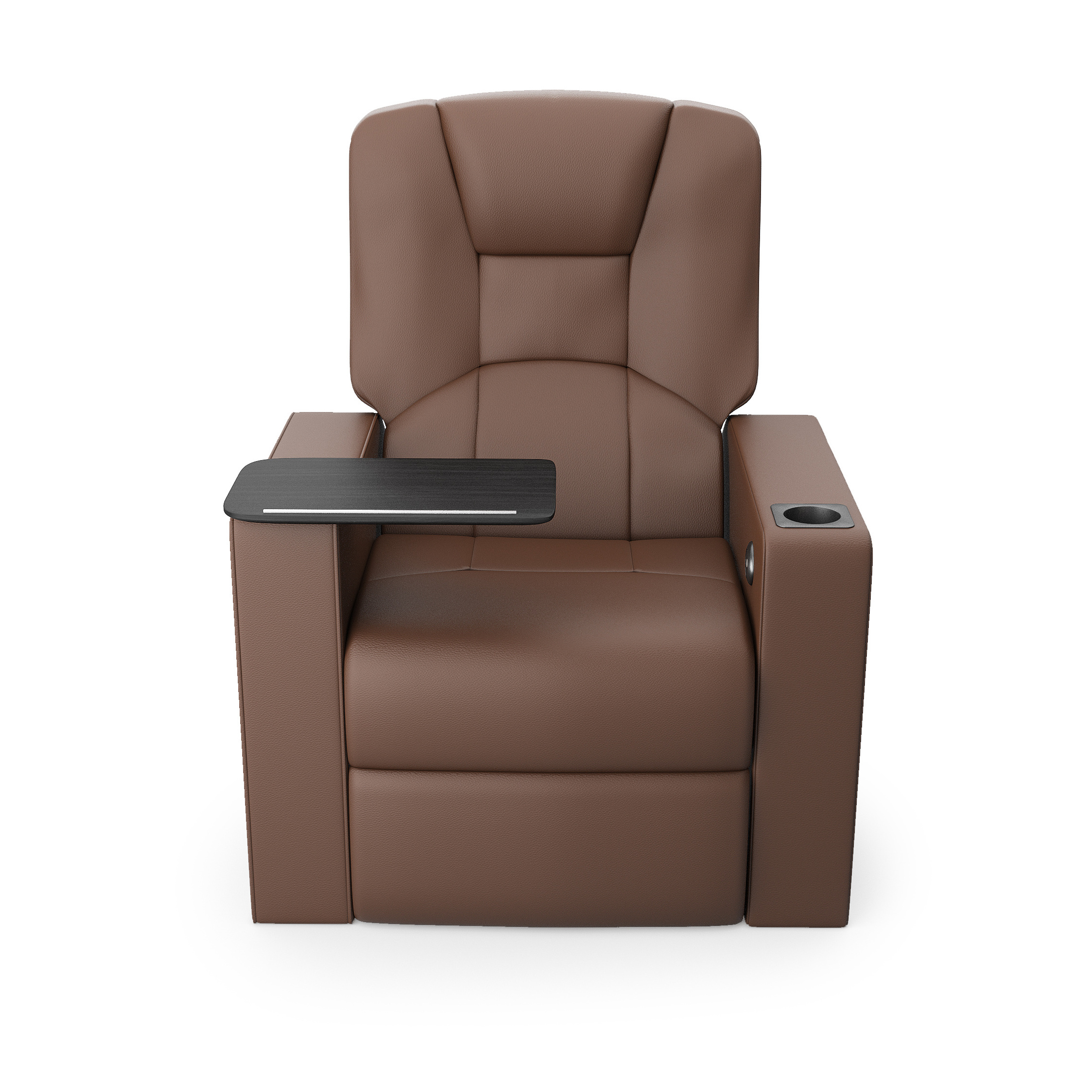 Sleek and Modern Milano Recliner Fabric/Leatherette Removable Table With Aesthetic Appeal Ideal Choice For Work