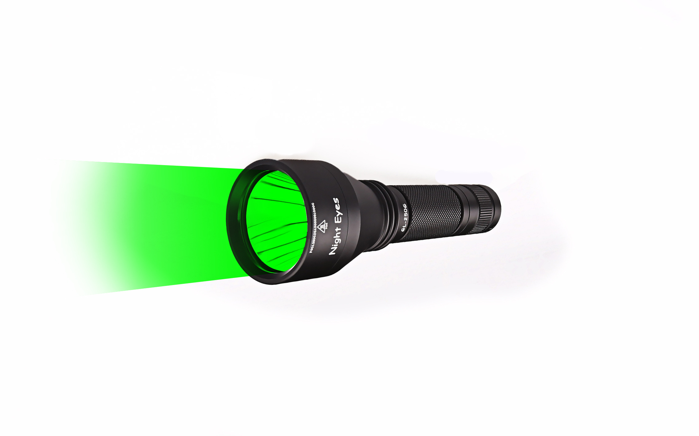 Ferei Red/Green/White LED Hunting Flashlight GL-250 Wavelength  620nm-630nm 520nm-535nm Power 5Watt rechargaeble