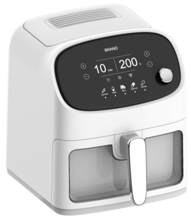 5L halogen digital air fryer with glass window 1800W